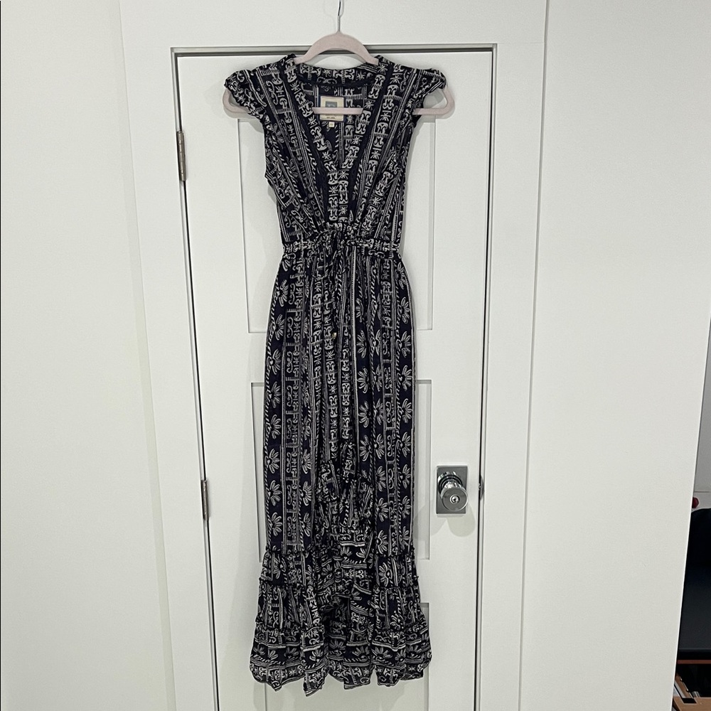 Bell by Alicia Bell - Navy and White Block print dress Size XS